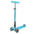 Kolobežka Micro Maxi Deluxe skladacia LED - Bright Blue